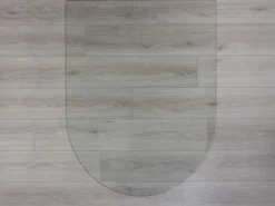 HTT Puolipyöreä tulisijan aluslasi