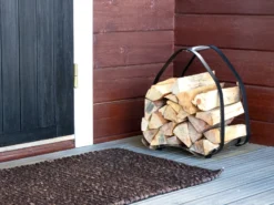 HTT Puunkantoteline ruostumaton teräs
