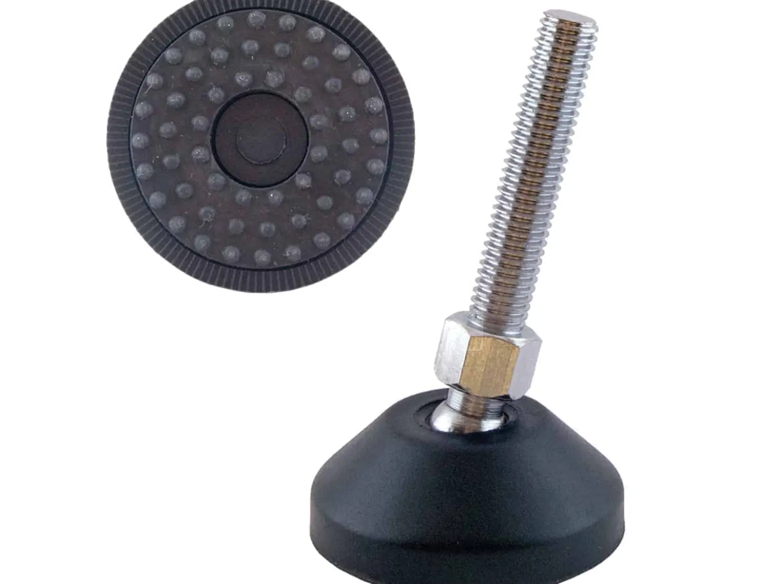 Säätöjalka kumipohjalla M8 x 30 mm